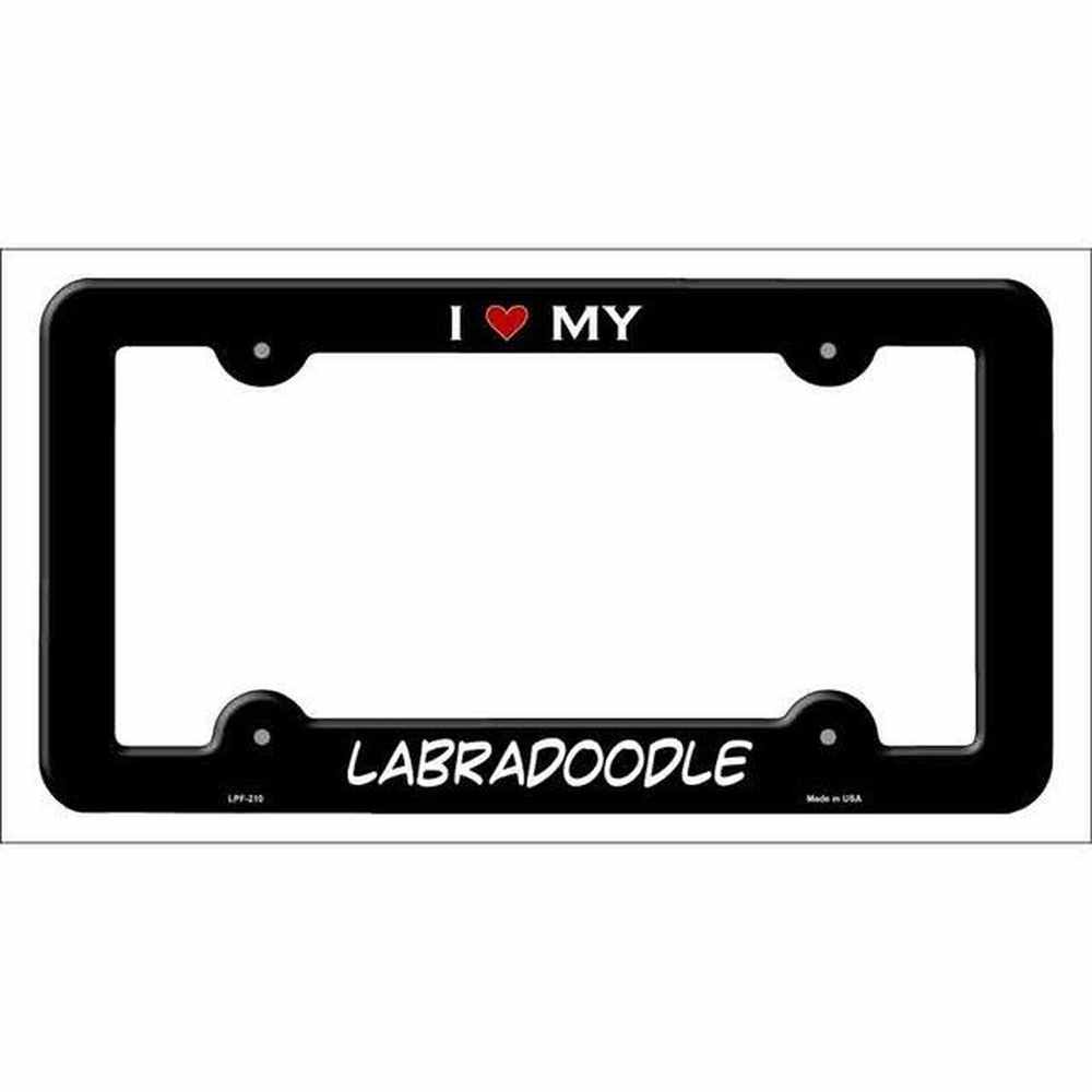 I Love My Labradoodle Metal License Plate Frame eBay Motors:Parts & Accessories:Car & Truck Parts & Accessories:Exterior Parts & Accessories:License Plates & Frames Style Your Walls